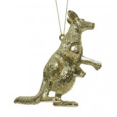 Χριστουγεννιάτικο Καγκουρό Χρυσό (12cm)